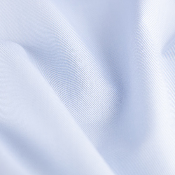 Błękitna koszula SLIM FIT z materiału Twill z kołnierzem HALF ITALIAN